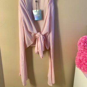 Missguided tied up crop top